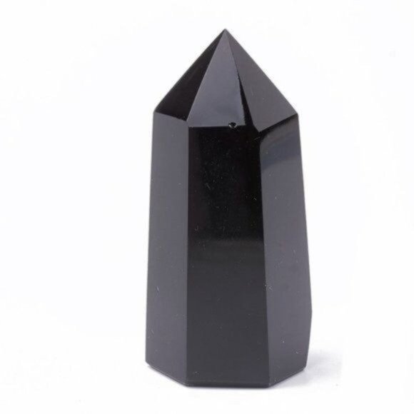 3 Inch Black Obsidian Single Terminated Tower - Picture 1 of 4